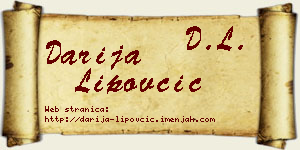 Darija Lipovčić vizit kartica